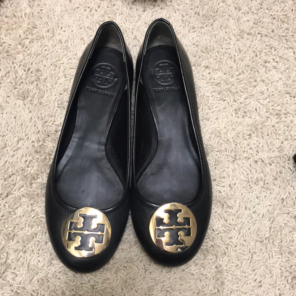 black tory burch flats